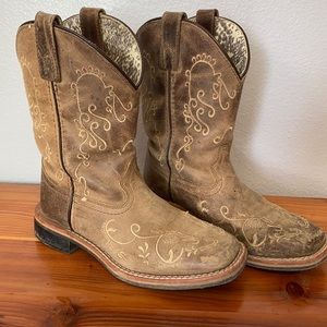 Smoky Mountain Kids western boot with Square toe